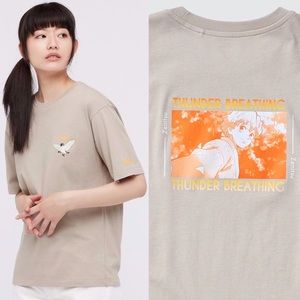 Sold out! Uniqlo demonslayer chuntaro/zenitsu tshirt!